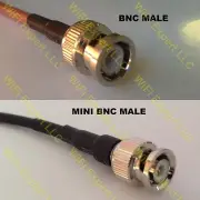USA-CA RG188 BNC MALE to MiniBNC Male Coaxial RF Pigtail Cable