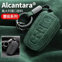 在飛比找樂天市場購物網優惠-豐田Toyota專用 Alcanta義大利進口翻毛皮 汽車鑰