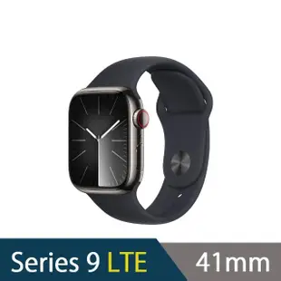 充電支架組【Apple】Apple Watch S9 LTE 41mm(不鏽鋼錶殼搭配運動型錶帶)