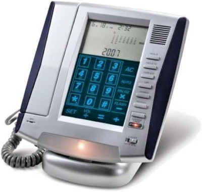 Landline Speaker Phone Talking Caller ID, Calendar LCD Touch-Panel Large Keypad