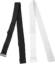 OFFIGAM 2Pcs Adjustable Tuck Bands for Women Elastic Clothing Accessory for Tops Comfortable and Durable Belt for Tucking and Styling