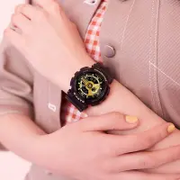 在飛比找Yahoo奇摩購物中心優惠-CASIO卡西歐 BABY-G 立體層次雙顯腕錶 43.3m