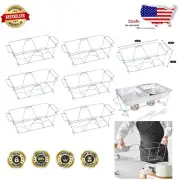 Versatile Chafing Dish Wire Rack Set - Folds for Easy Storage (6 Pack)