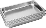 SOGA 4X Gastronorm GN Pan Full Size 1/1 GN Pan 6.5cm Deep Stainless Steel Tray - Baking Trays - GastronormPans5403X4