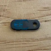 Steel Flame SF Winged Crusader Tab for Rick Hinderer RHK (Black Niobium)