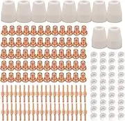 150pcs PT-31 Extended Air Plasma Cutting Nozzle Electrode Consumables Fit CUT-40 CUT-50D CT-312
