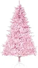 HOMCOM 5FT Artificial Christmas Tree Holiday Xmas Tree Decoration with Automatic Open for Home Party, Pink