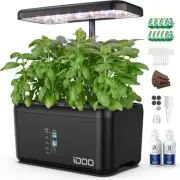 iDOO Hydroponics Growing System, 8 Pods Indoor Garden, LED Grow Light, Timer Kit