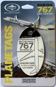 Planetags AIR DO B767 White/Black Rego Cut Skin Tag