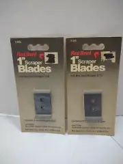 2 Pack Red Devil # 3166 Scraper Blades 1" Fits 3110 All Purpose Handles 2 Blades