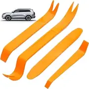 Plastic Trim Removal Tool, 4Pcs Plastic Pry Tool, Portable & Lightweight Sturdy Auto Door Clip for Car Dash Radio