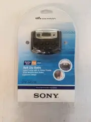 SEALED Sony SRF-M37W Walkman Digital Tuning Weather/FM/AM Stereo Radio w/earbuds