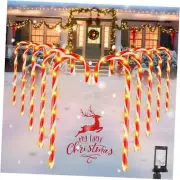 35" Candy Cane Lights Outdoor Pathway, 10 Packs Jumbo Candy Cane Pathway