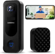 Doorbell Camera Wireless 2K, Video Doorbell with Chime, 2 Way Audio, Voice Chang