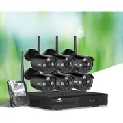 UL-Tech Wireless CCTV Security System 8CH NVR 3MP 6 Bullet Cameras