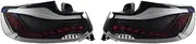 Car Styling Taillights Compatible for BMW F22 F23 220i 225i M2 DTM LED Tail Light 2014-2021 Tail Lamp DRL Rear Turn Signal Auto Accessories(Black Red)