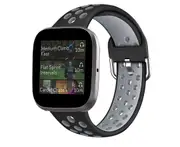 Smart Watch Wristband 2-color Silicone Strap Reverse Buckle Watch Band for Fitbit Versa 2 1-3