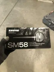 Shure SM58-S Dynamic Cable Professional Microphone (COMPLETE IN BOX).
