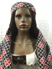 African Ankara Print Wax Headwrap Scarf, Ankara Kente Glee Head-wrap Size Medium