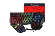 T Wolf Tf800 Rgb 4 Pcs Gaming Keyboard/Mouse/Headphone/Mouse Pad Kit Set Keyboard & Mouse Bundles