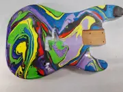 Multicolor Alder P bass guitar body - fits fender necks J1871