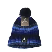 JUMPMAN Air Boys 8/20 Navy Striped Pom Pom Cuffed Knit Beanie Nike
