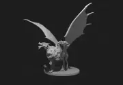 Chimera Mini - DND - Pathfinder - Dungeons & Dragons - RPG - Tabletop - mz4250-
