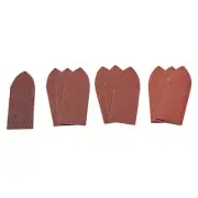 Draper Assorted Hook Loop Aluminium Oxide Sanding Sheets 32 x 92mm 10 Pack 99259
