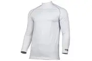 Rhino Mens Thermal Underwear Long Sleeve Base Layer Vest Top (White) (XS)