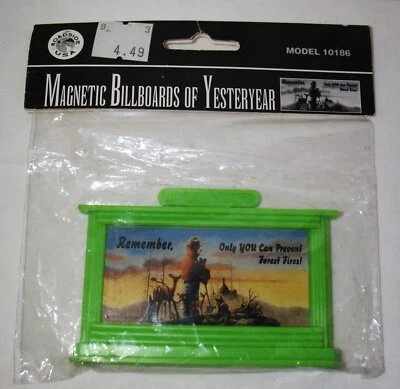 Vtg1995 Geo Zoltan Lefton IOP NOS Magnetic Billboards of Yesteryear 10186 Smokey