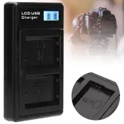 LCD Display Screen Lithium Battery Double Charge Charger USB Charging Base F WTD