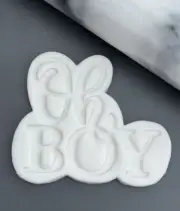 Oh Boy Cookie Fondant Stamp Embosser 10cm Cookie Cutter Cake Decoration