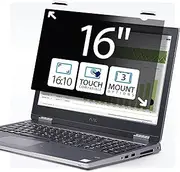 StarTech.com 16-inch 16:10 Touch Privacy Screen, Laptop Security Shield, Anti-Glare Blue Light Filter, Flip-Up