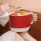 AU Electric Cooking Pot Quick Heating Mini Electric Cooker With Foldable Handle