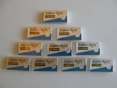 50 SuperMax Platinum Double Edge Razor Blades