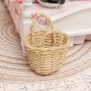 1: 12 Dollhouse Mini woven basket storage basket model miniature scene orname_ro