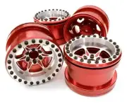 Precision CNC Machined 6 Spoke Wheel Set (4) for Axial 1/10 Yeti Rock Racer