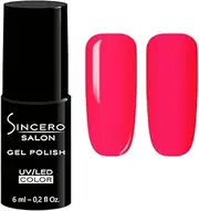 Sincero Salon - Premium UV Nail Polish Neon Pink - Gel Nail Polish - Colour Gel for Gel Nails - Application of 1 or 2 Layers of Gel Nails - Highly Pigmented UV Gel Nail Polish - Gel Polish