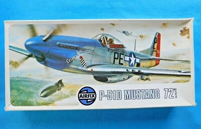 AIRFIX P-51D MUSTANG MODEL AIRPLANE KIT 72 SCALE FIGHTER WWII. # 02045-9
