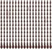 Beaded Door Curtains for Doorways Wood Bead String Curtain for Room Dividers Entrance Aisle Retro Hanging Ornament -Dark Red -21/31/41/55 Strands (Size : 21 Strands-0.6x1.76m)