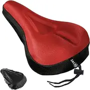 Zacro Gel Bike Seat Cover- Extra Soft Gel Bicycle Seat - Bike Saddle Cushion with Water&Dust Resistant Cover