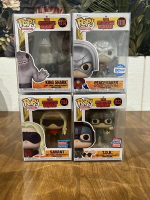 The Suicide Squad DC Funko Pop Lot! With Protectors And Exclusives!