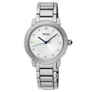 【SEIKO 精工】CS系列優雅氣質時尚鑽石腕錶-銀30mm(7N01-0JE0S/SRZ479P1)