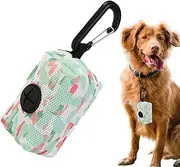 Poop Bag Dispenser | Pet Leashes Storage Poo Storage,Multifunctional Poop Bag Carrier, Dog Poop Bags Rolls Holder with Carabiner Clip for All Dogs