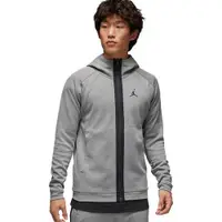 在飛比找ETMall東森購物網優惠-Nike 男裝 連帽外套喬丹 抗UV 防曬 拉鍊口袋 灰【運