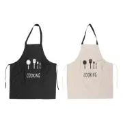 2 Pcs Oil- Aprons Waterproof and Oilproof Easy to Clean Comfortable Lovers