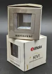 2 littalia Marimekko KIVI Clear Tealight Votives Candle Holder (P)