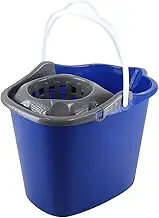 Xtra-Kleen Mop Bucket with Wringer, Convenient and Compact Design for Home and Office Cleaning -10L Capacity