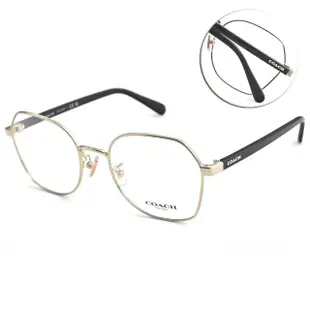【COACH】時尚多邊框金屬光學眼鏡(多款可選#HC5155)