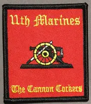 USMC 11th Marine Regiment The Cannon Cockers licensed patch
